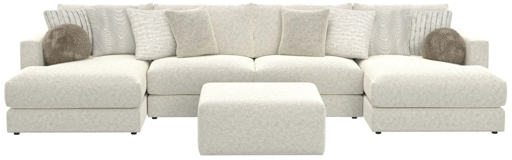 Ritzy - Modular Sofa And Included Cocktail Ottoman by Unique Piece Furniture