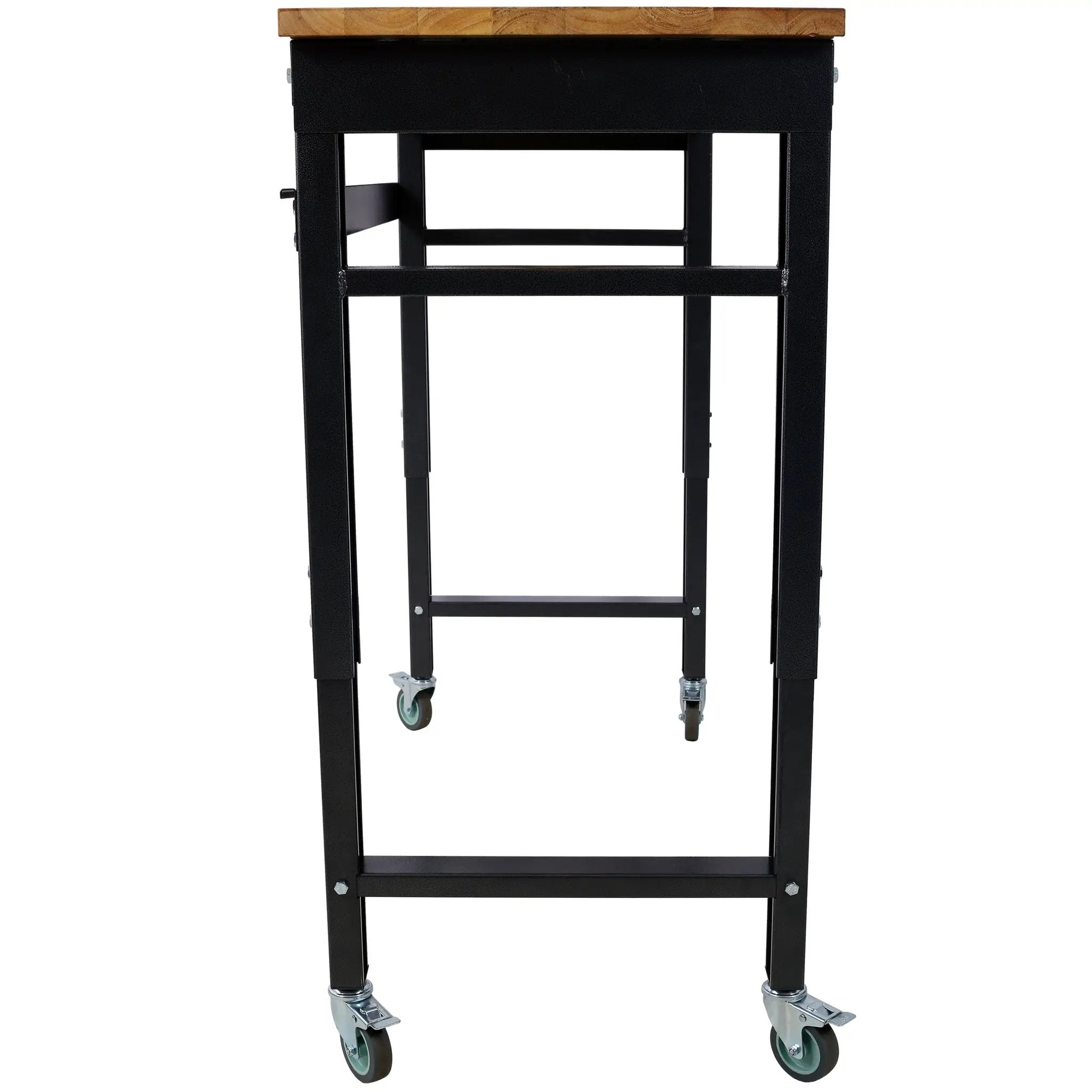 48" Wide Rolling Workbench - Adjustable Height for Workshop by HouseOfZazla