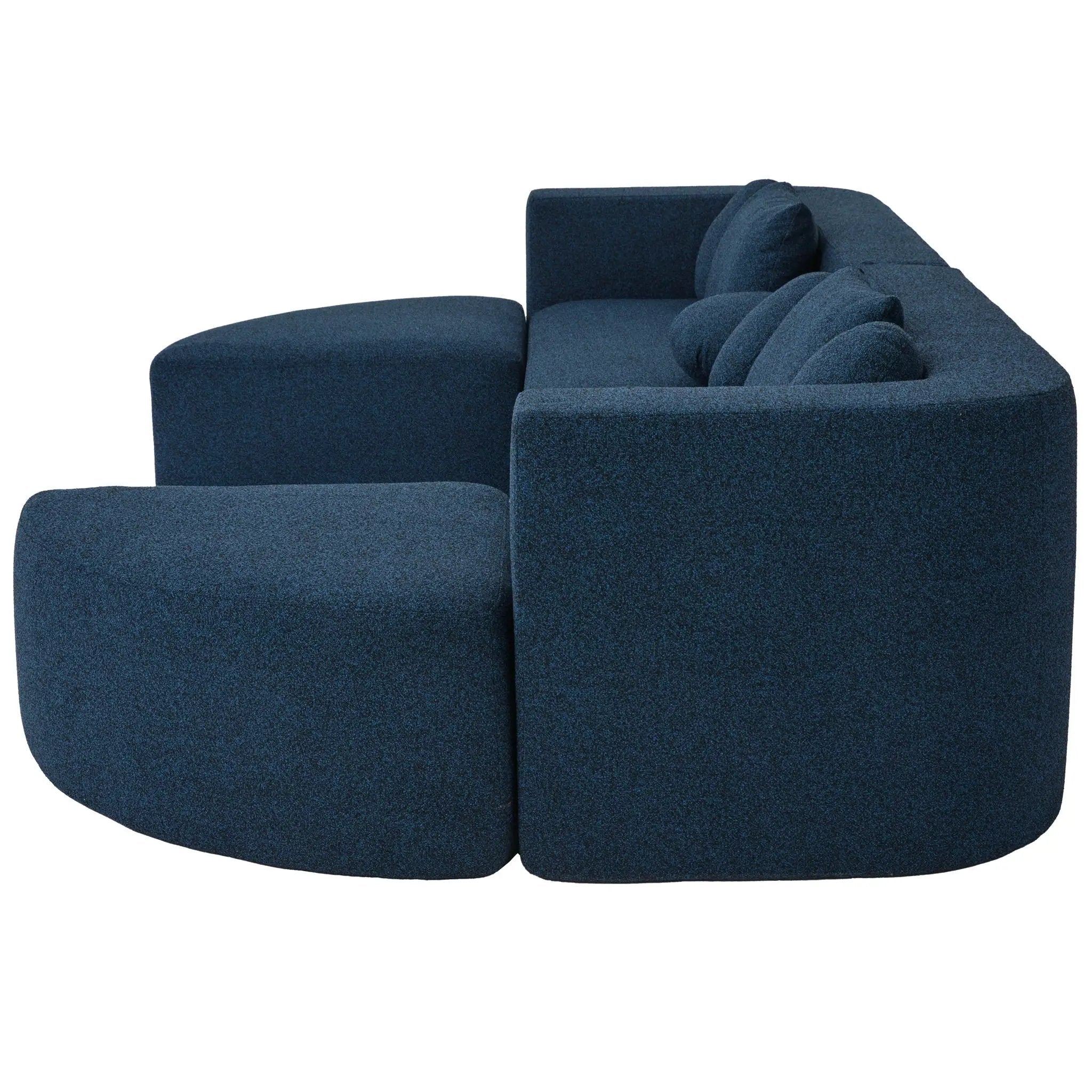 Boneless - Couch Modular Sectional Sofa With Deep Seating And Curved Design