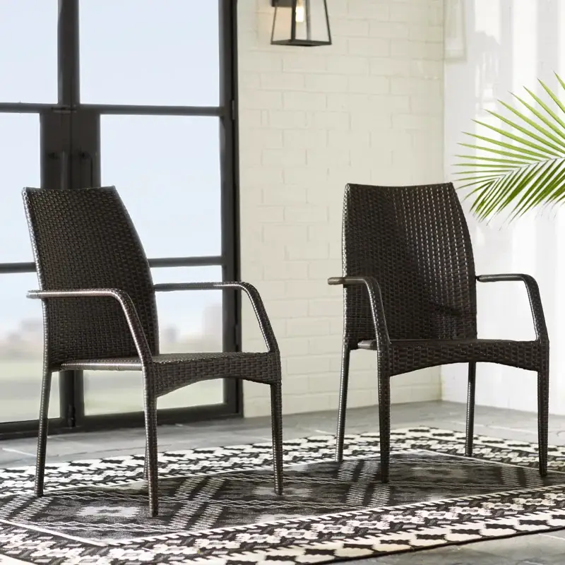 Outdoor Wicker Chairs, 54020 KD MP2, 2 Chairs/Set by HouseOfZazla