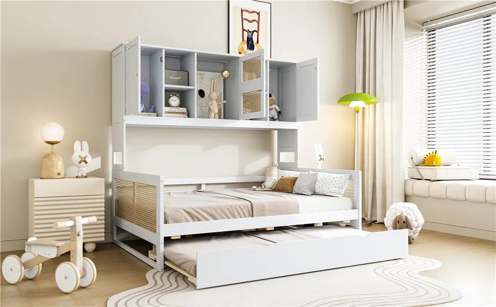 Daybed And All In One Cabinet And Shelf by Unique Piece Furniture