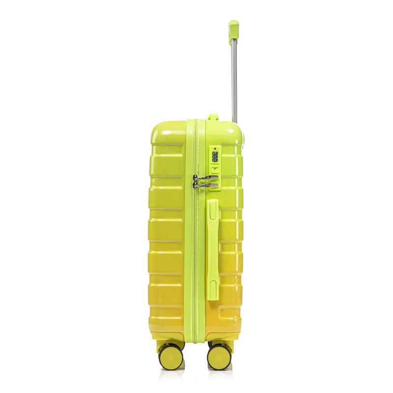 14'/20' 2-Piece PC Spinner Wheel Luggage Set with Gradient Color and Lock by HouseOfZazla