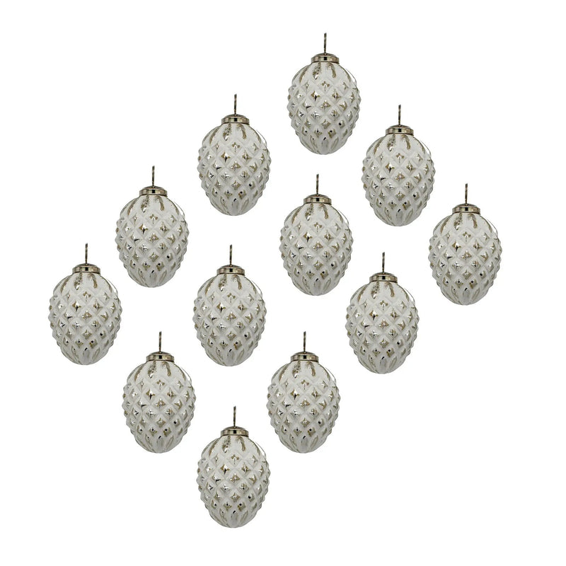 Glass Decorative Hanging Ball Christmas Tree Ornaments (Set of 12) by HouseOfZazla