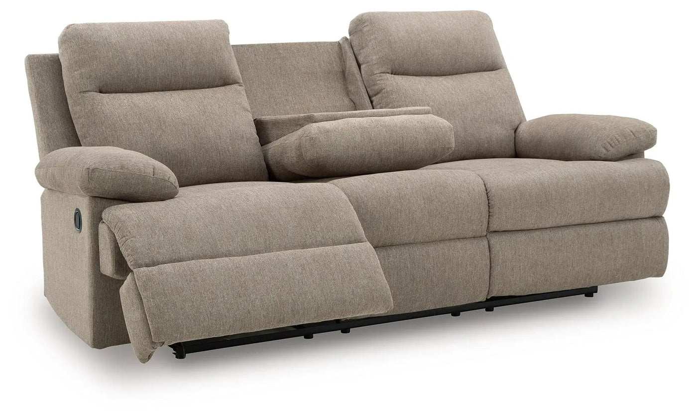 Side-Swipe - Reclining Sofa With Drop Down Table by Unique Piece Furniture