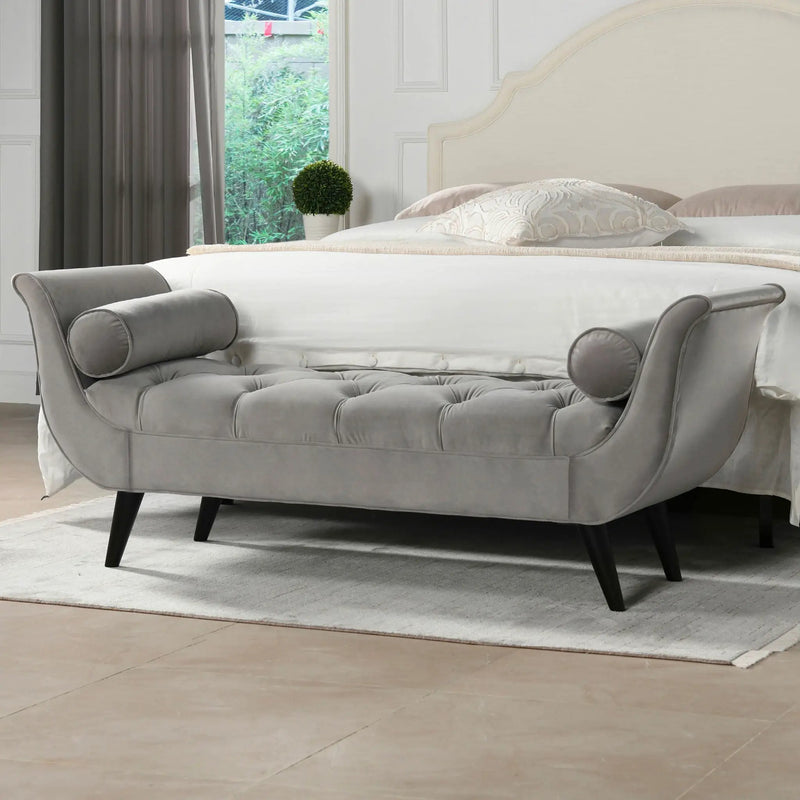 Alma - Tufted Flared Arm Entryway Bench by Unique Piece Furniture