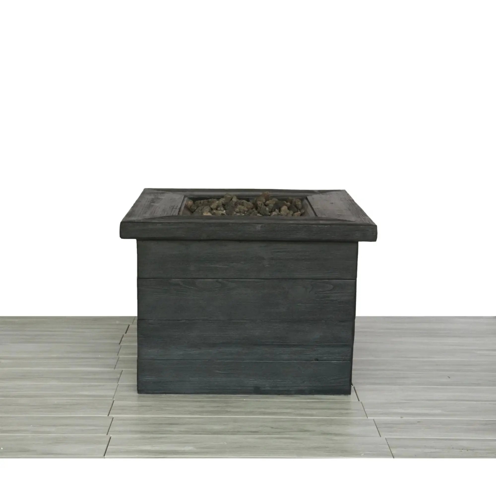 Fiber Reinforced Propane / Natural Gas, Fire Pit Table - Charcoal by Unique Piece Furniture
