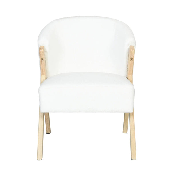 Modern Accent Chair with Polyester Upholstery and Minimalist Lounge Design