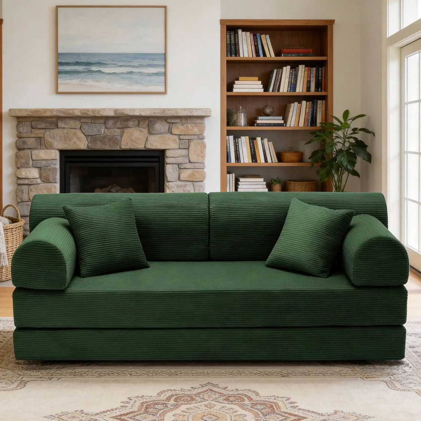 Convertible Sleeper Sofa Bed, Floor Lounge Couch For Living Room by HouseOfZazla
