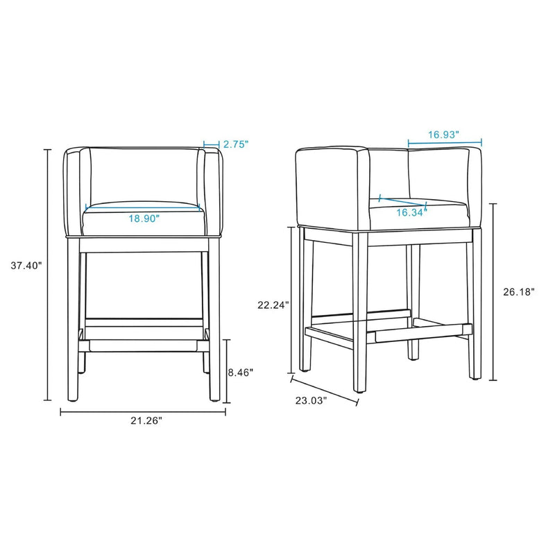 Kingsley - Counter Stool by HouseOfZazla