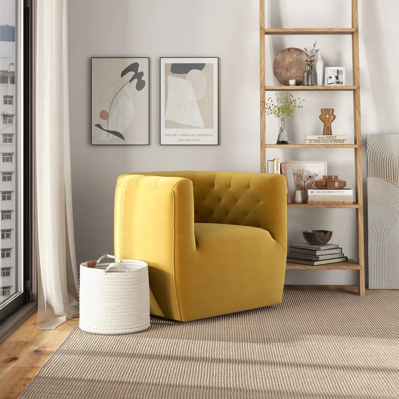 Delaney - Ergonomic Design Swivel Chair by Unique Piece Furniture