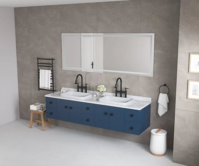 72" LED Bathroom Mirror with Front and Backlight by HouseOfZazla