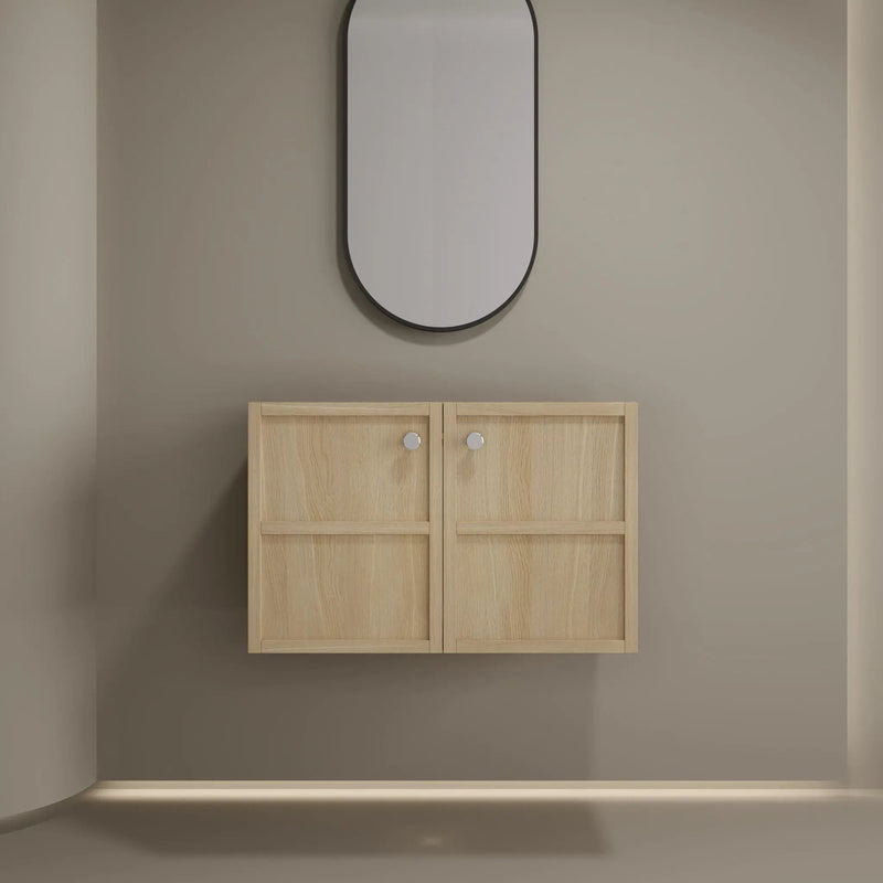 Modern Wall Mounted Bathroom Vanity With Soft Closing Doors by Unique Piece Furniture
