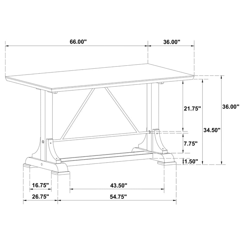 Tremont - Counter Height Dining Table - White