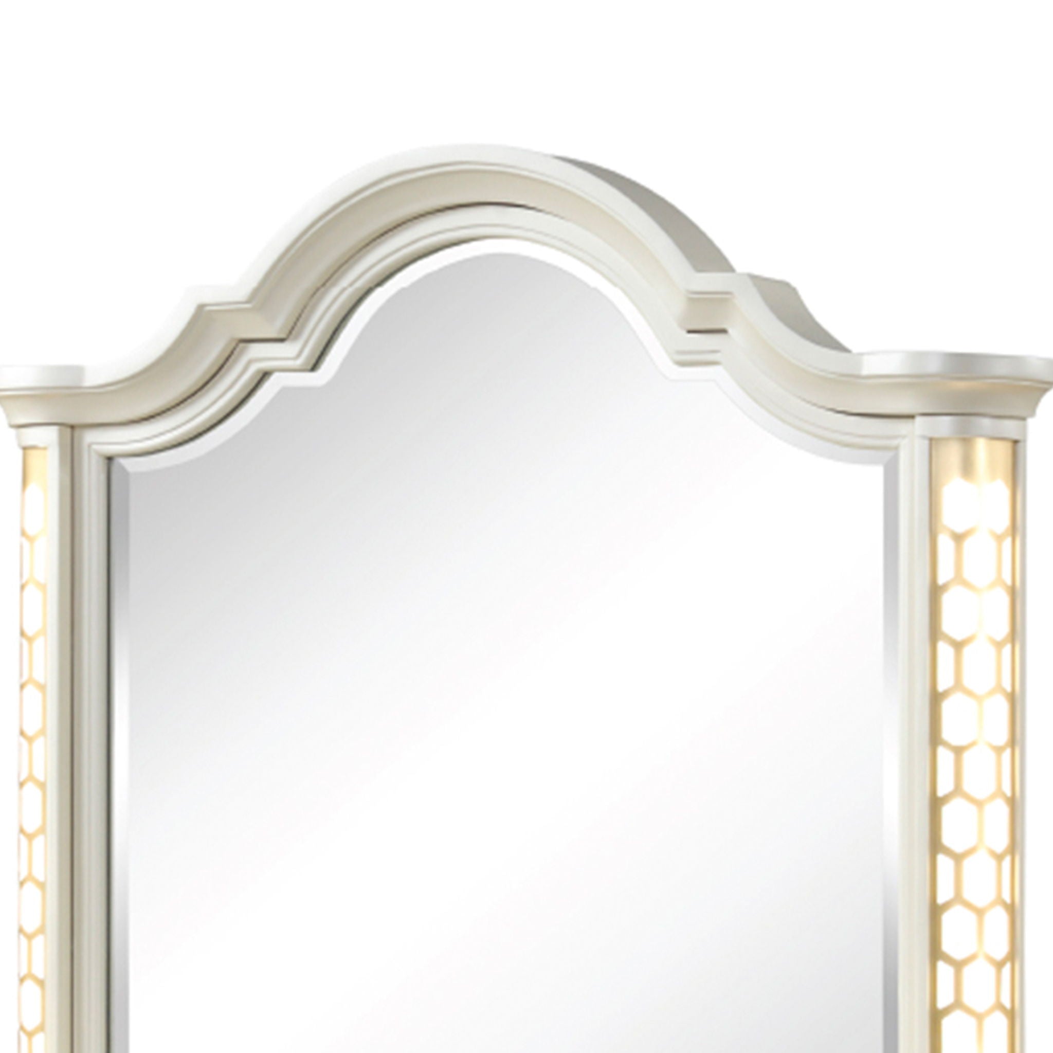 Jasmine - Mirror With Side LED Lightning (Includes Only Mirror) - Beige by HouseOfZazla