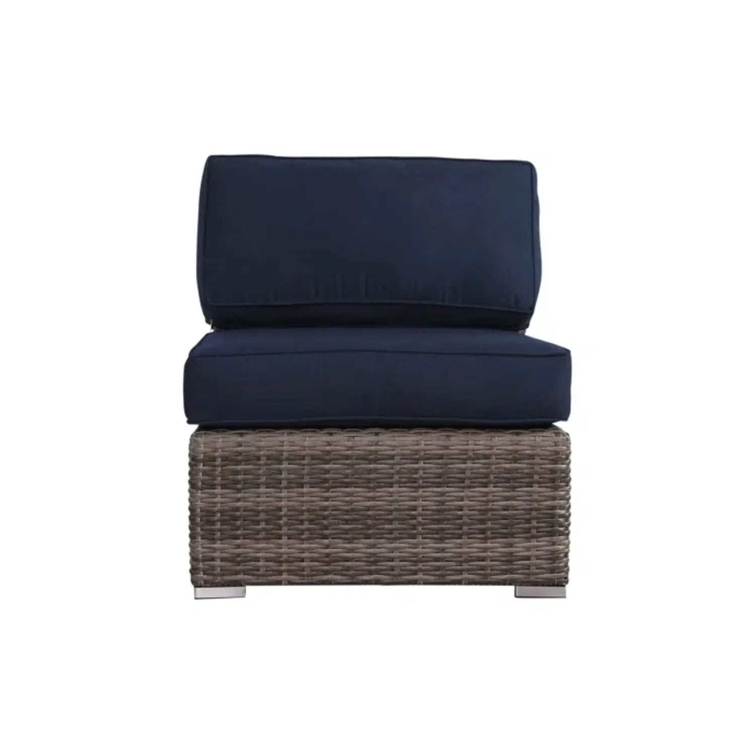 Modern Patio Rattan Sectional Set With Cushions by HouseOfZazla