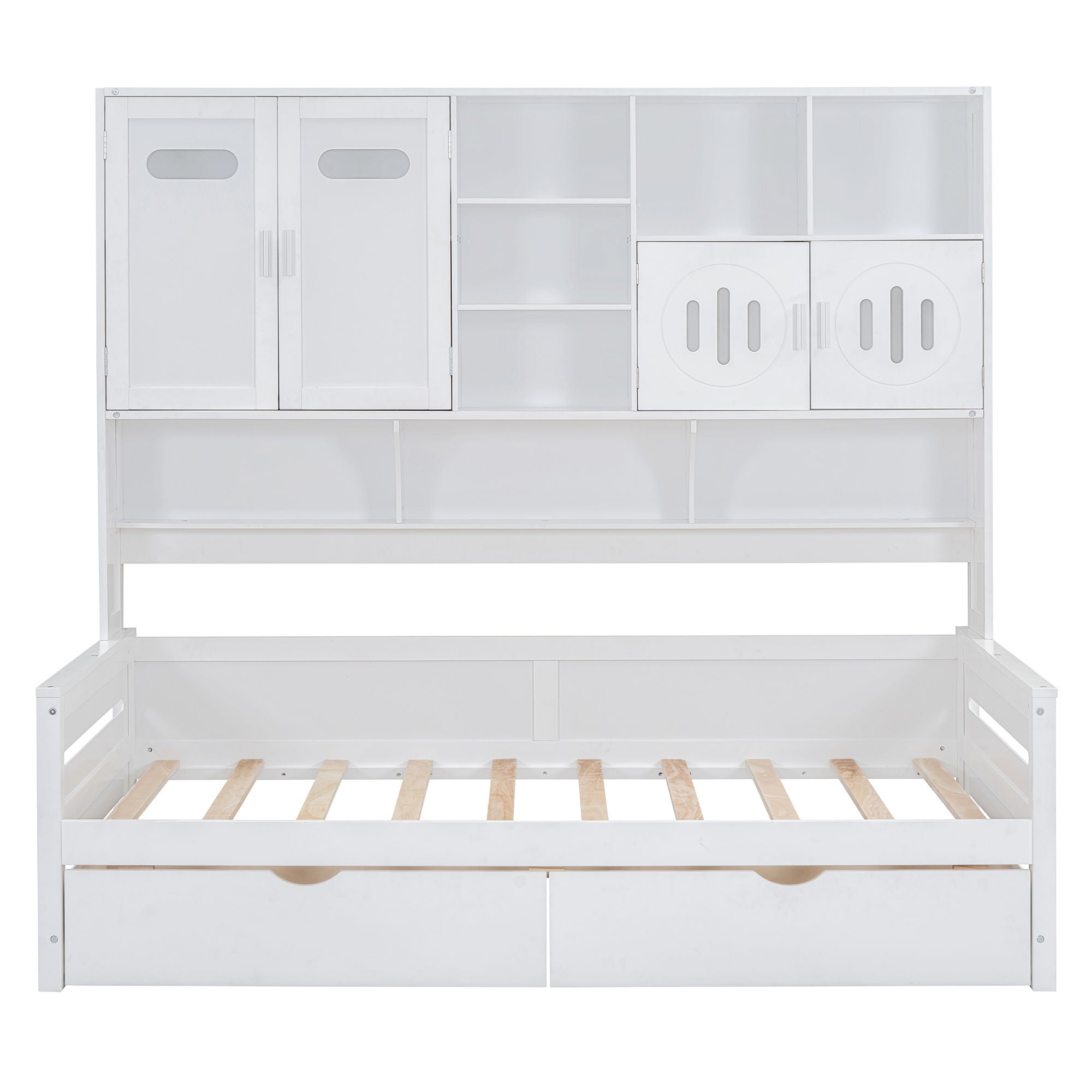 Daybed With All-In-One Cabinet And Shelf by HouseOfZazla