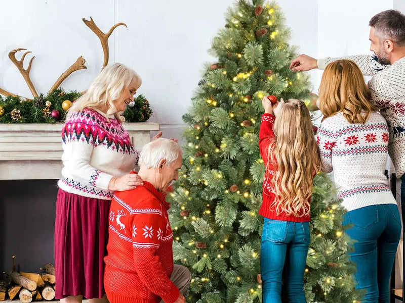 5FT Pre-Lit Artificial Christmas Tree by HouseOfZazla