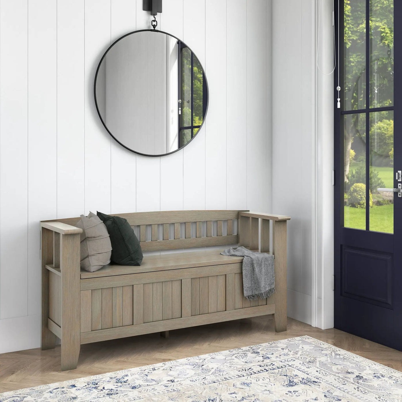 Acadian - Entryway Storage Bench, Handcrafted by Unique Piece Furniture