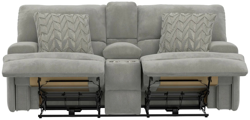Renaldo - Power Console Loveseat With Zero Gravity Recline - Stone by Unique Piece Furniture