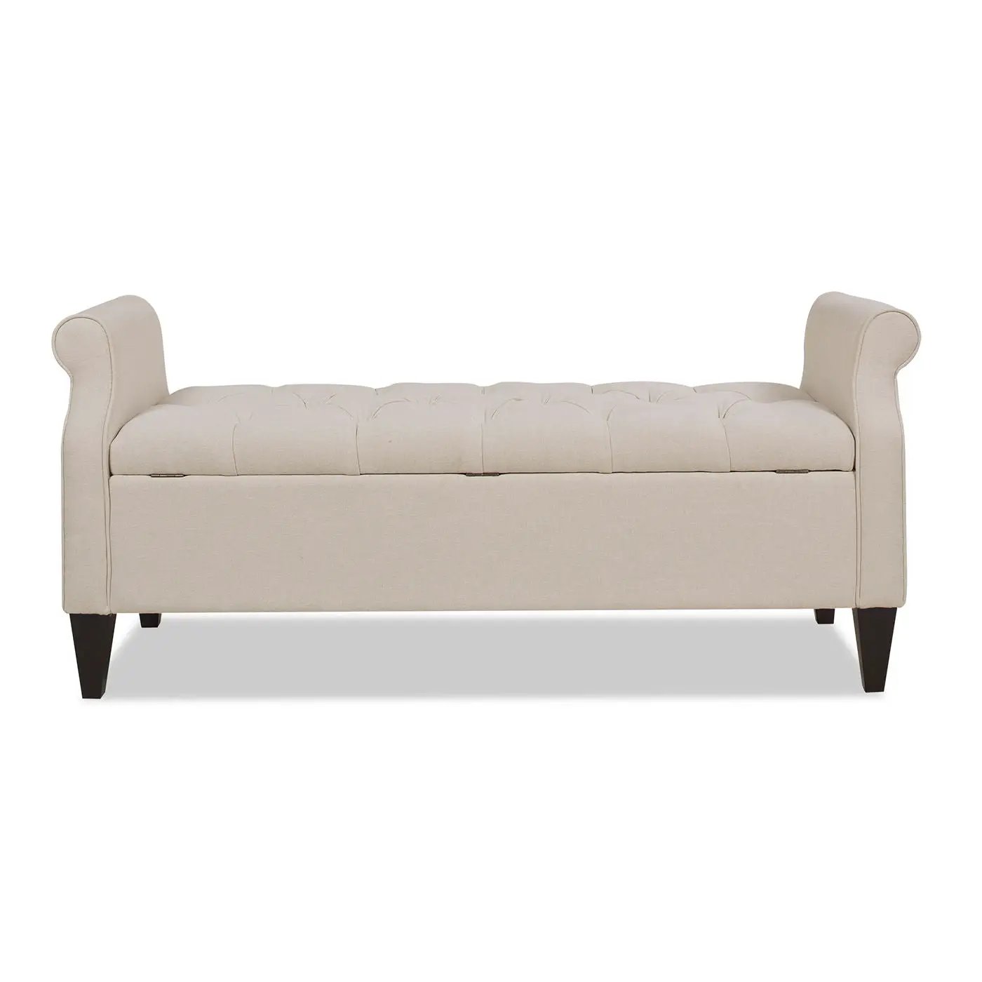 Jacqueline - Tufted Roll Arm Storage Bench by HouseOfZazla