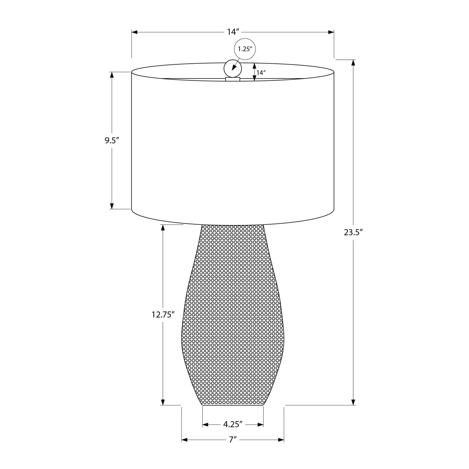 Lighting, Table Lamp, Resin, Contemporary - Black by Unique Piece Furniture