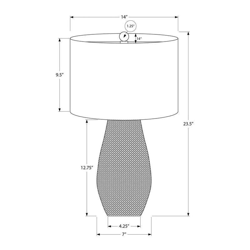 Lighting, Table Lamp, Resin, Contemporary - Black by Unique Piece Furniture
