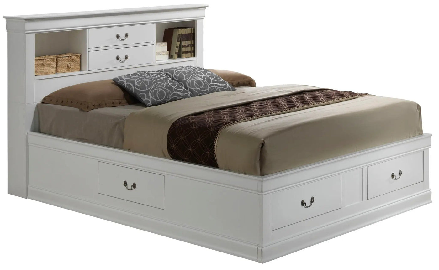 Traditional Style Bookcase Storage Bed by HouseOfZazla