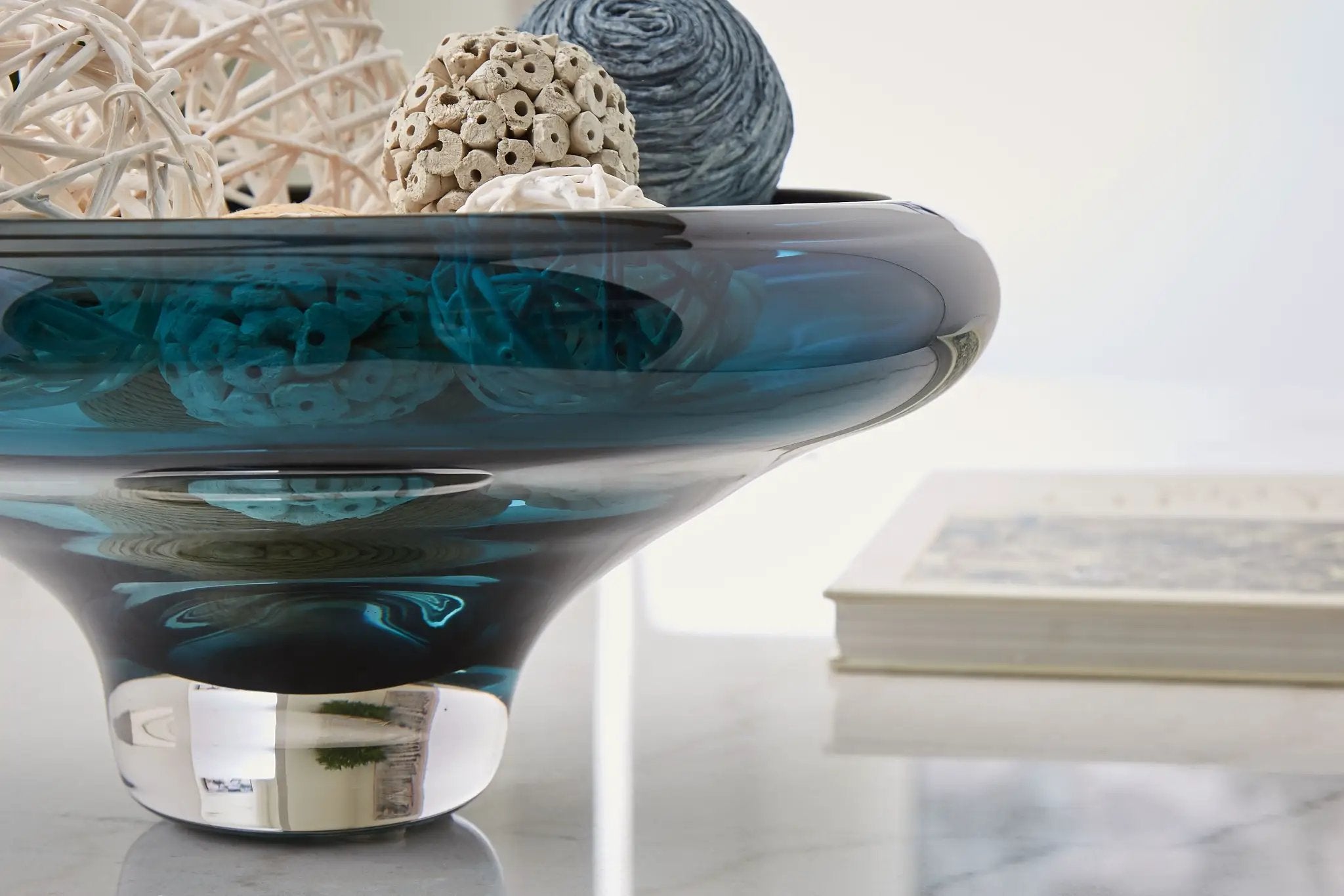 Vallborough - Bowl - Teal Blue by Unique Piece Furniture