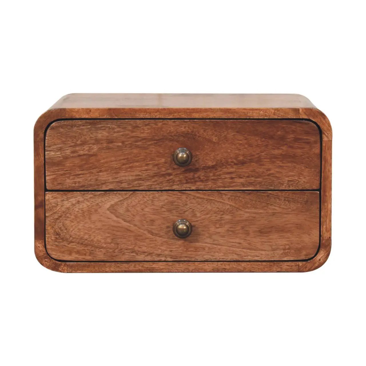 Curved Wall Mounted Bedside Nightstand by Unique Piece Furniture