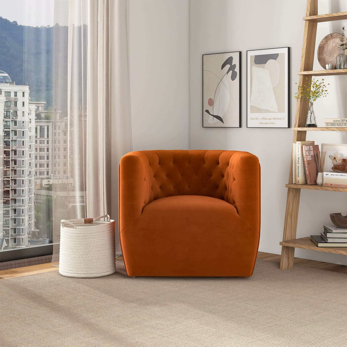 Delaney - Ergonomic Design Swivel Chair by HouseOfZazla