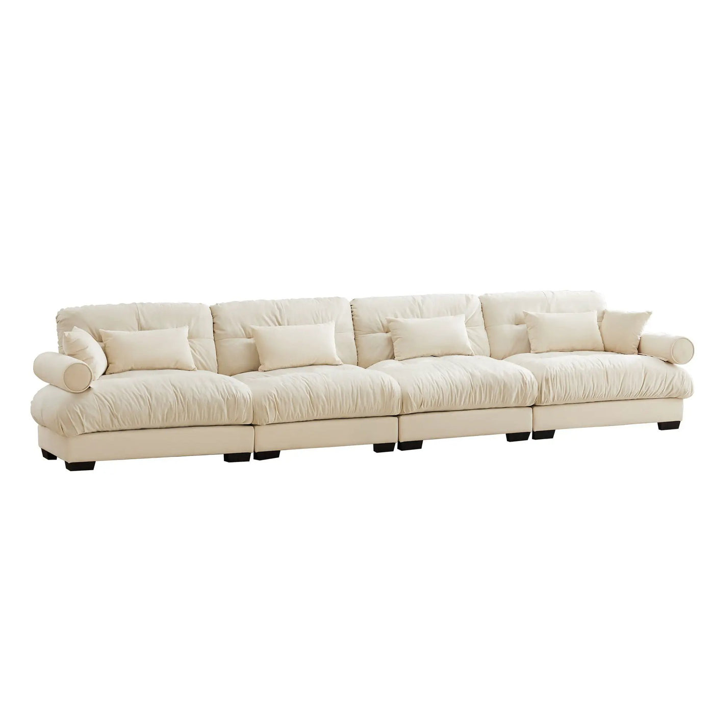 Super Comfort Oversized Modular Sectional Sofa, Deep Seat Convertible L Shaped Couch by HouseOfZazla
