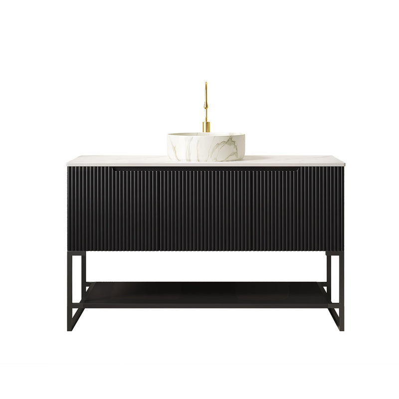 Tulio 48" Bathroom Vanity & Sink, Freestanding Storage Cabinet by HouseOfZazla