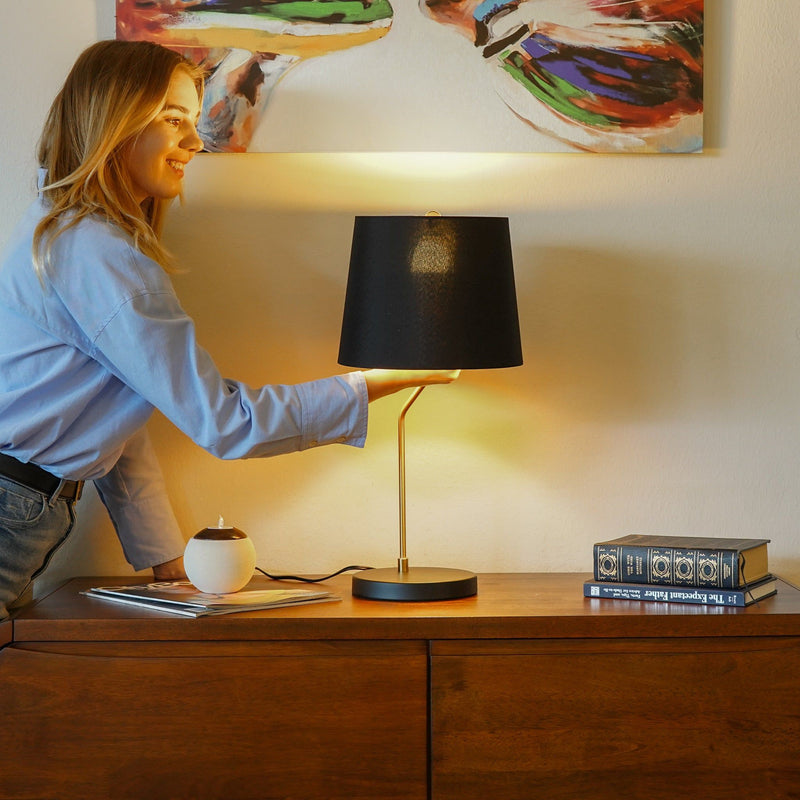 Desk Lamp For Bedside And Table Use - Black by HouseOfZazla