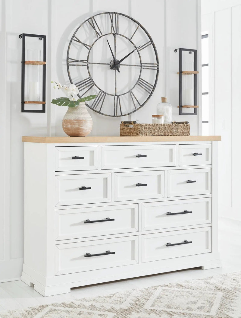 Ashbryn - Dresser - White / Natural by Unique Piece Furniture