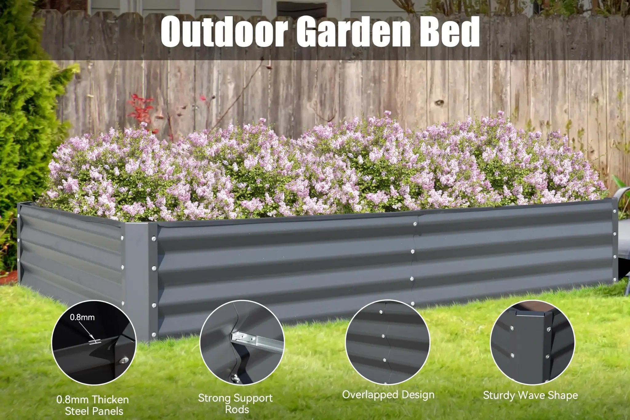 Galvanized Raised Garden Bed by HouseOfZazla