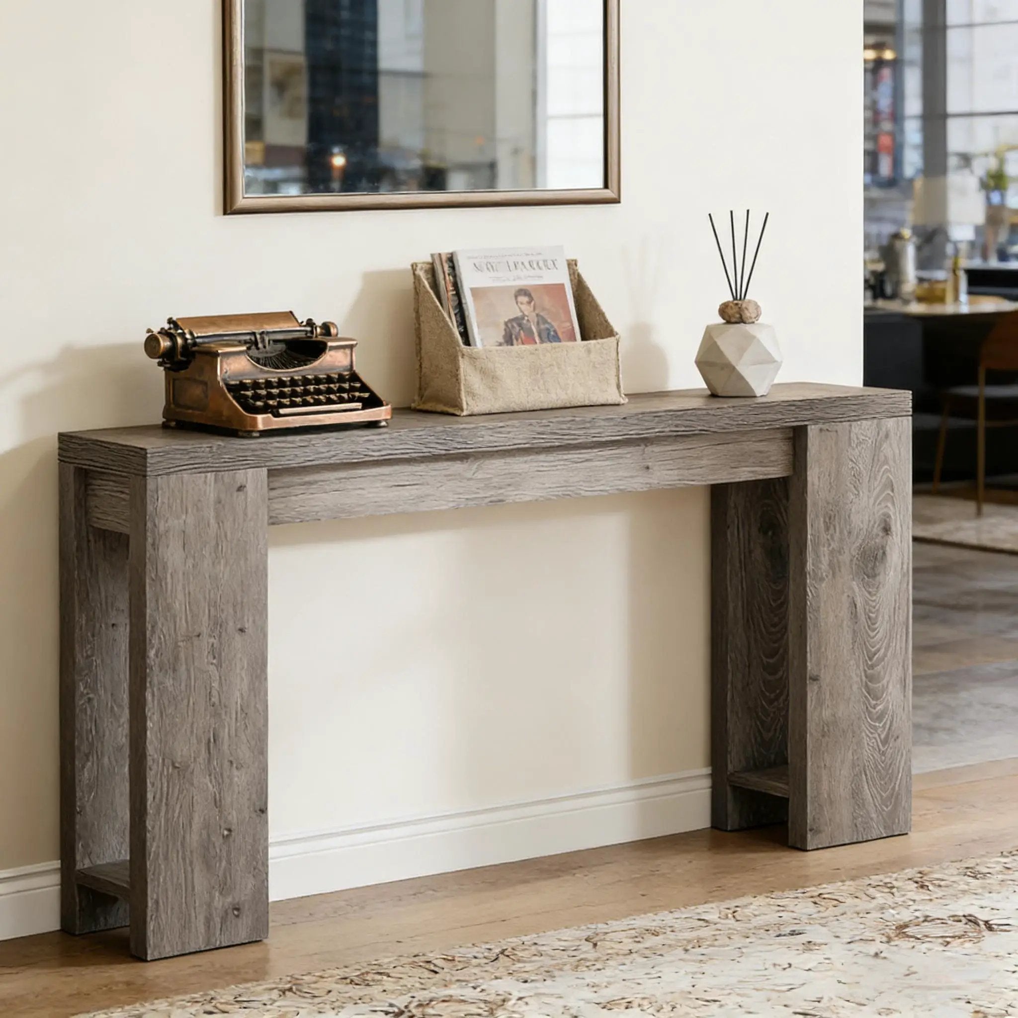 Wood Entryway Console Table, Console Table, Side Table by HouseOfZazla