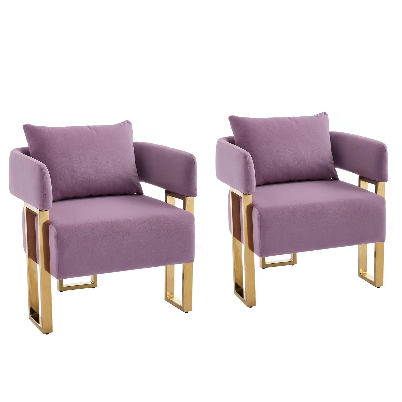Modern Decorative Chair Teddy Fleece Upholstered And Metal Foot by HouseOfZazla