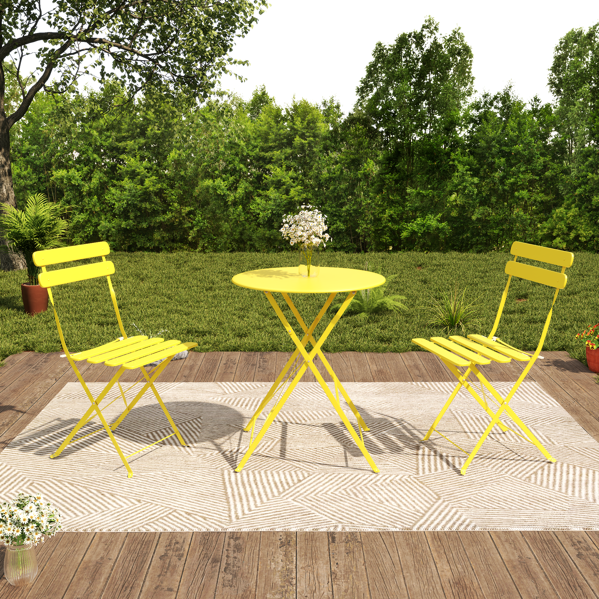 Bistro Table and Chairs Set of 2 by HouseOfZazla