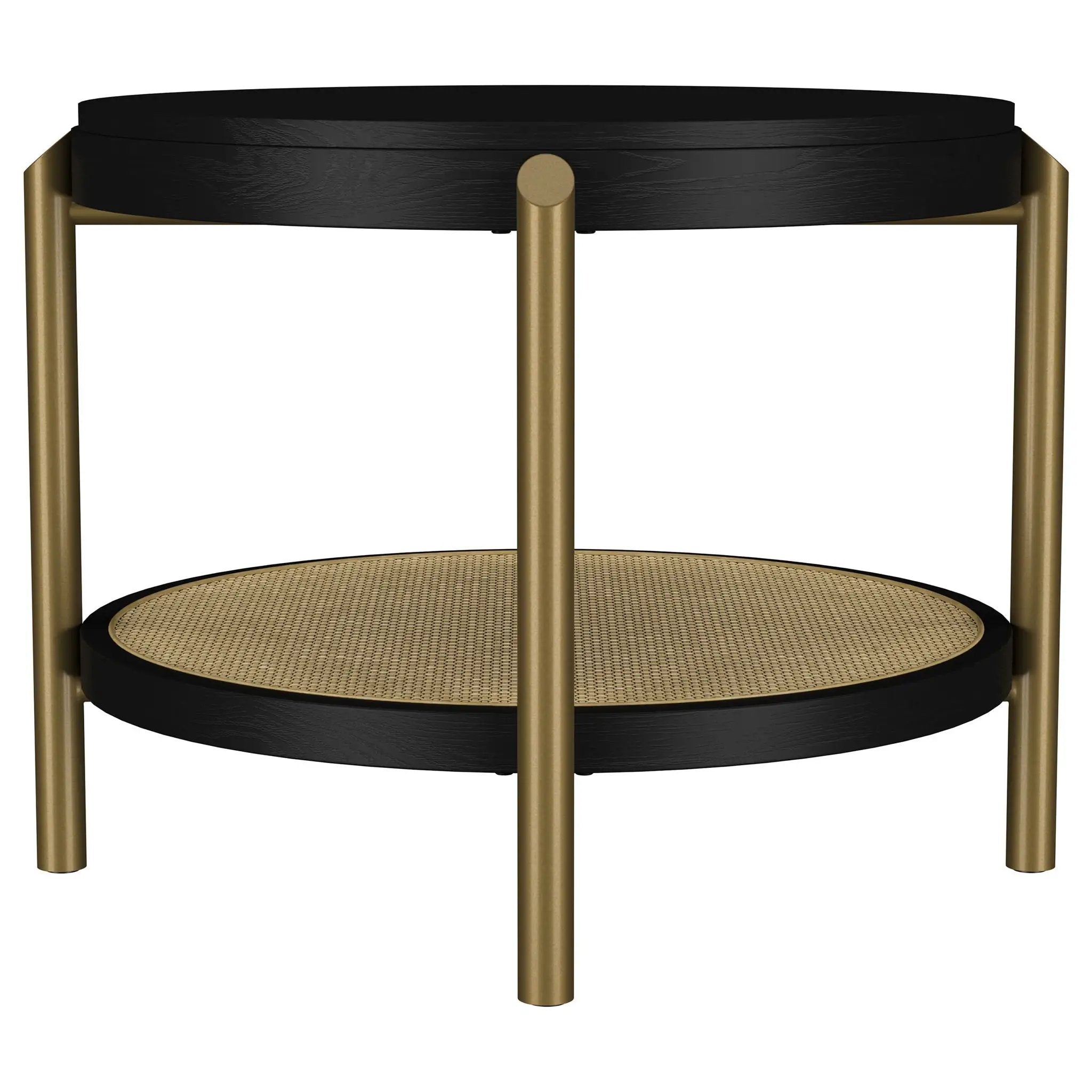Benson - Round Table With Storage Shelf