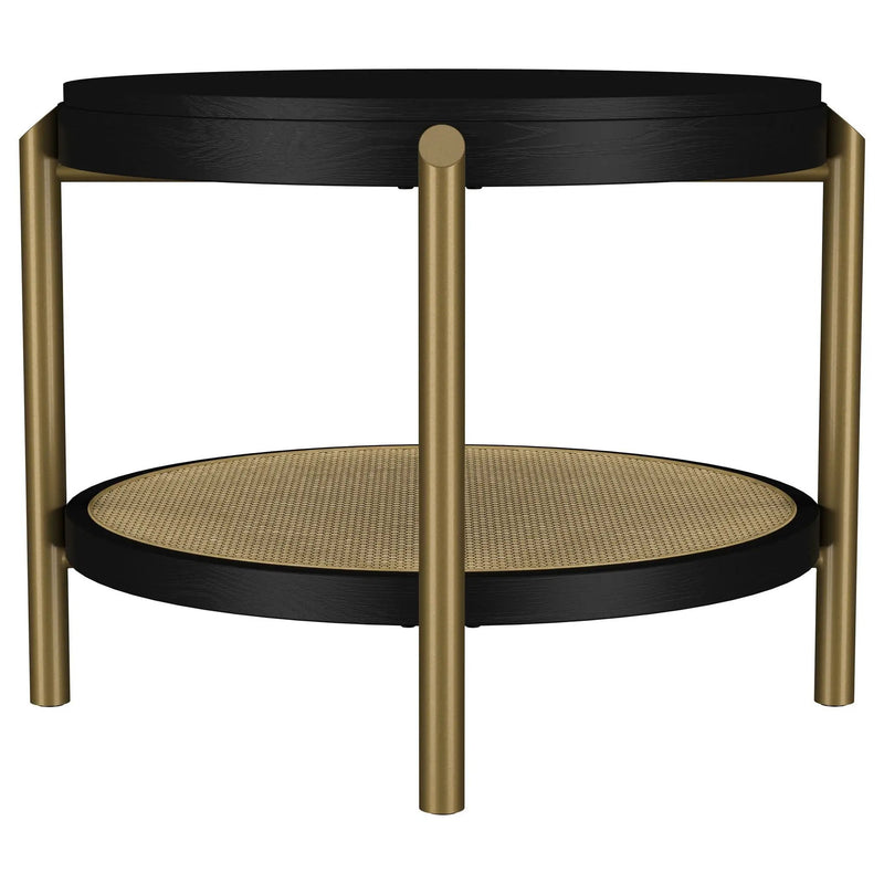 Benson - Round Table With Storage Shelf