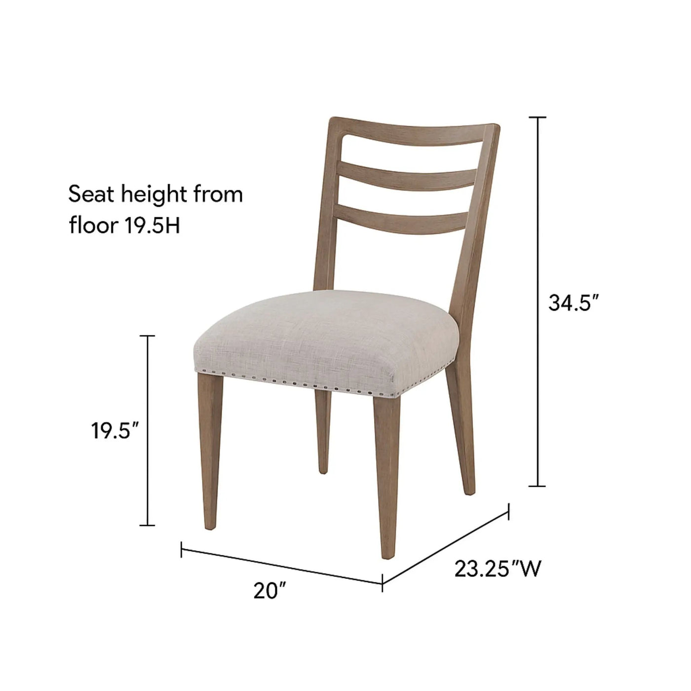 Ladderback Side Dining Chair (Set of 2) by Unique Piece Furniture