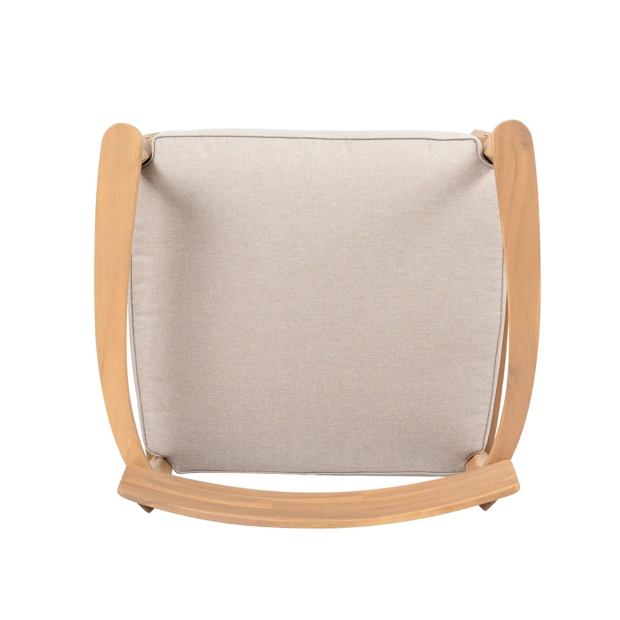 Mallorca Acacia Wood Club Chair With Seat Cushion by HouseOfZazla