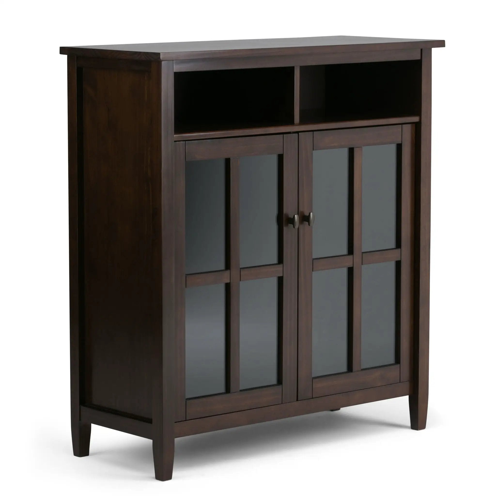 Warm Shaker - Handcrafted Medium Storage Media Cabinet by HouseOfZazla
