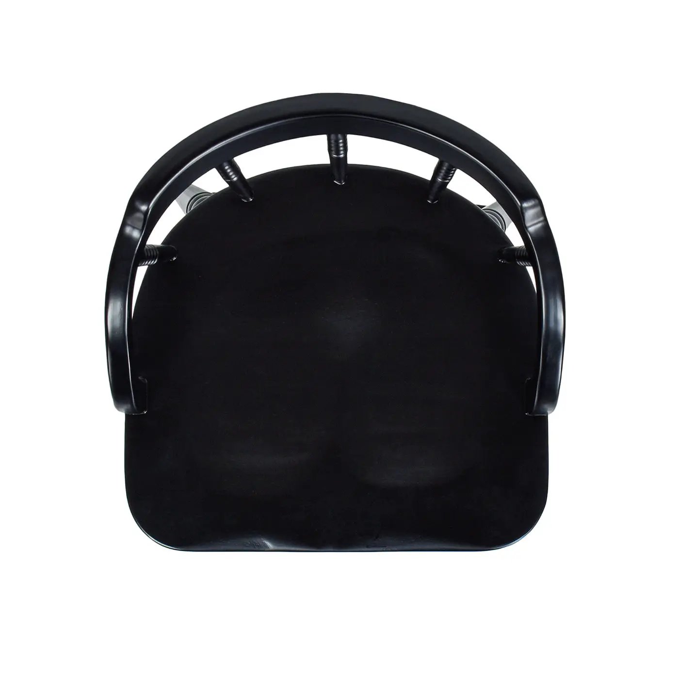 Breda - Turned Bubble Spindle Low Back Counter Stool - Black by HouseOfZazla