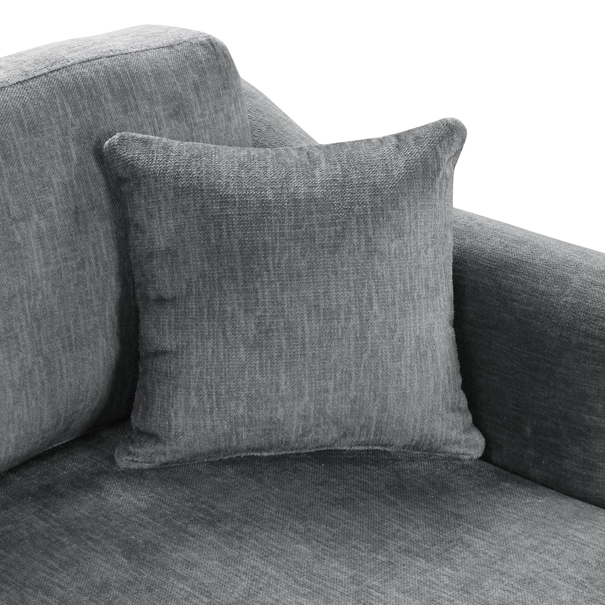 Contemporary U - Shaped Sectional Sofa With Movable Storage Ottoman by HouseOfZazla