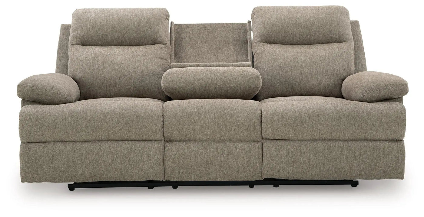 Side-Swipe - Reclining Sofa With Drop Down Table by Unique Piece Furniture