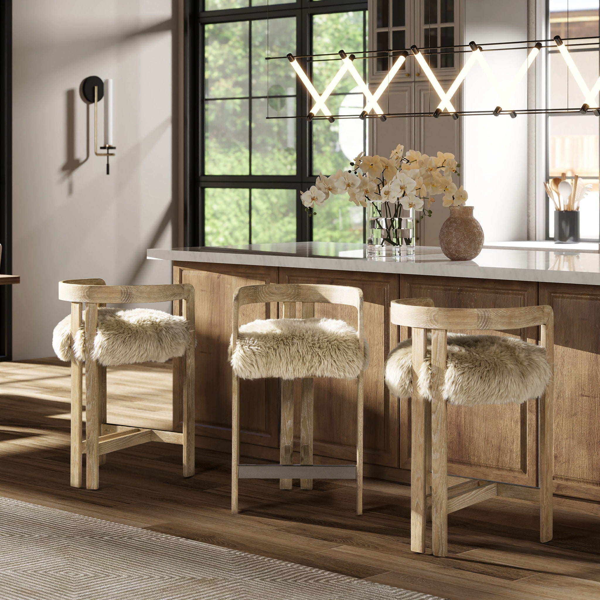Millwick - Low Back Counter Stool by HouseOfZazla