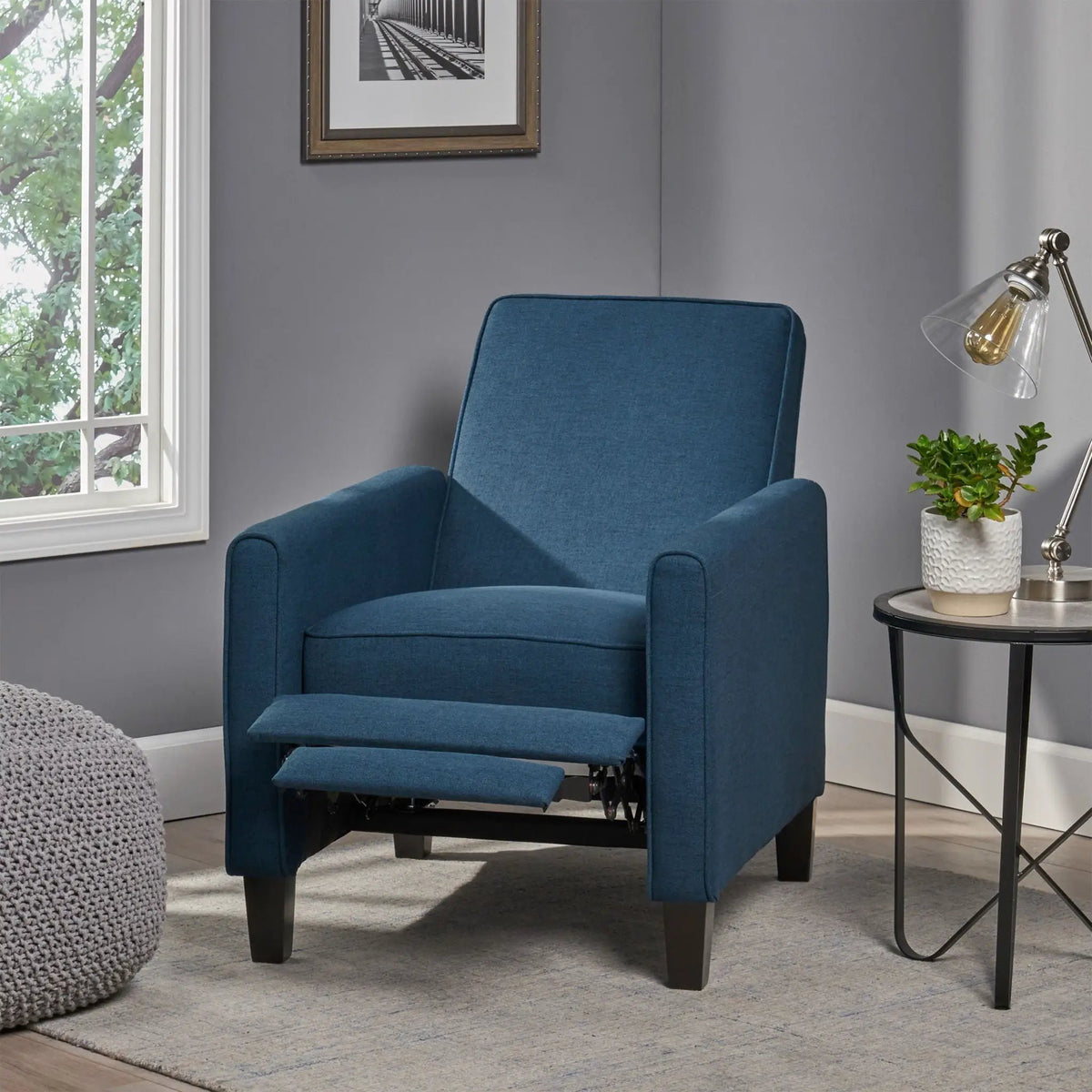 Upholstered Push Back Recliner Chair For Living Room by HouseOfZazla
