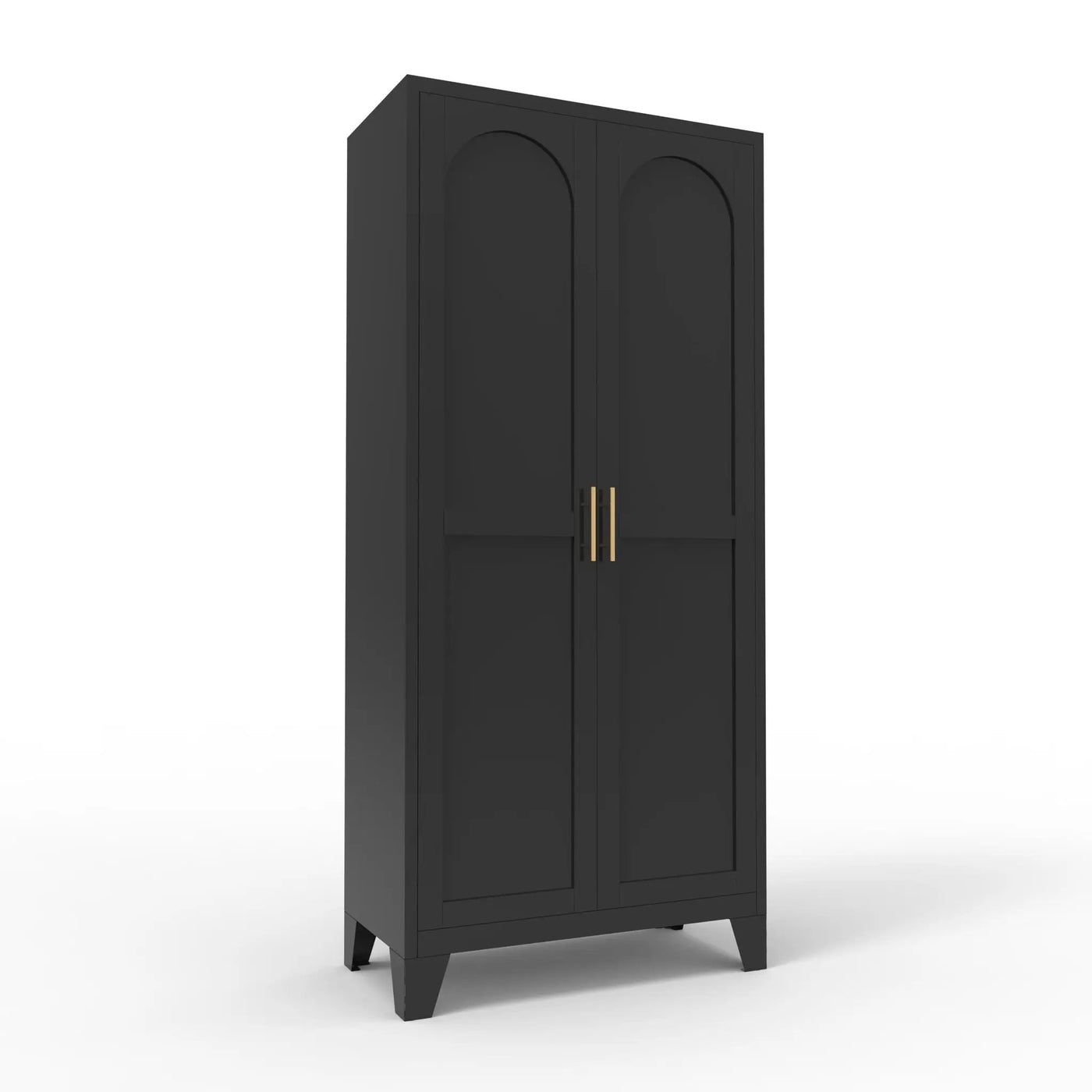 Shapely Doors Cabinet, Metal Storage Cabinet With Doors And Adjustable Shelves by HouseOfZazla