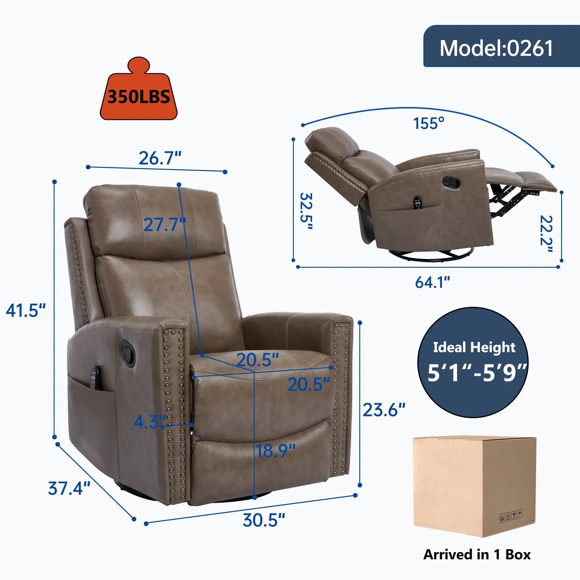 Comfortmax Camel Recliner by HouseOfZazla